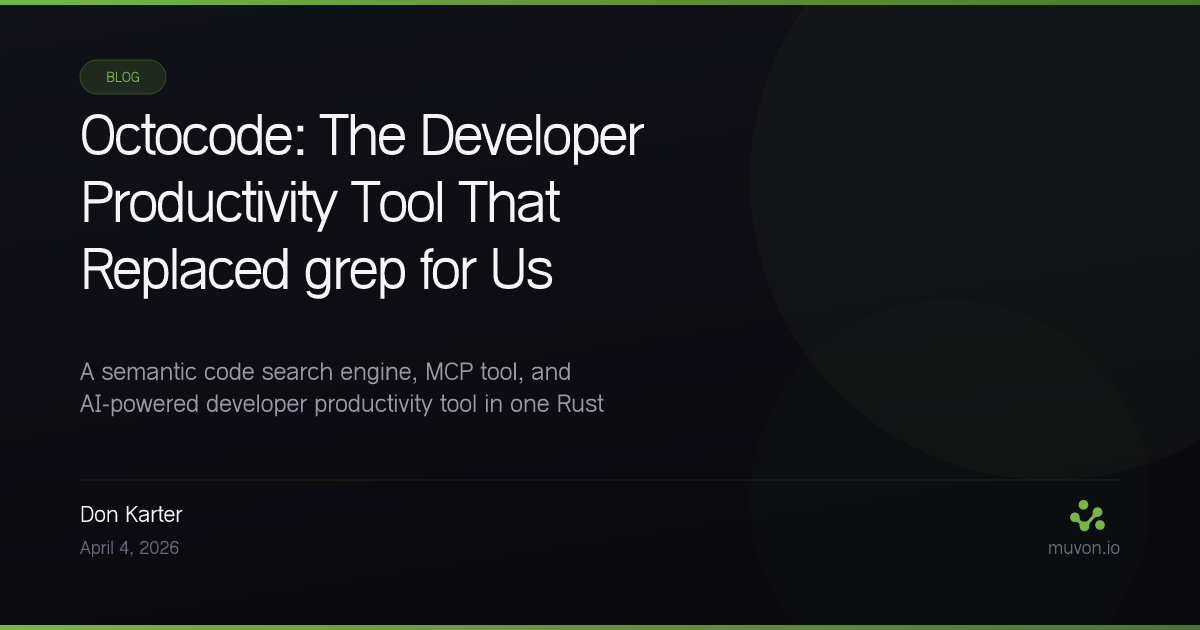 Octocode - The Developer Productivity Tool That Replaced grep